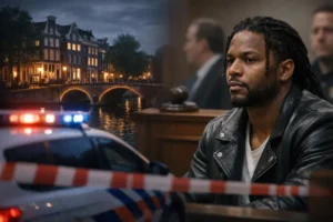 Amerikaanse zanger beschuldigd van moord, blijft onschuldig